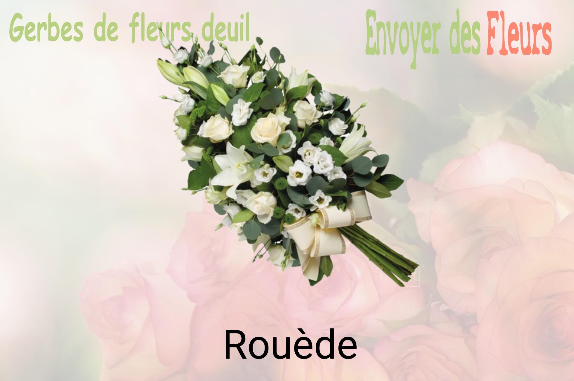 Gerbe de fleurs de deuil livrée à Rouède